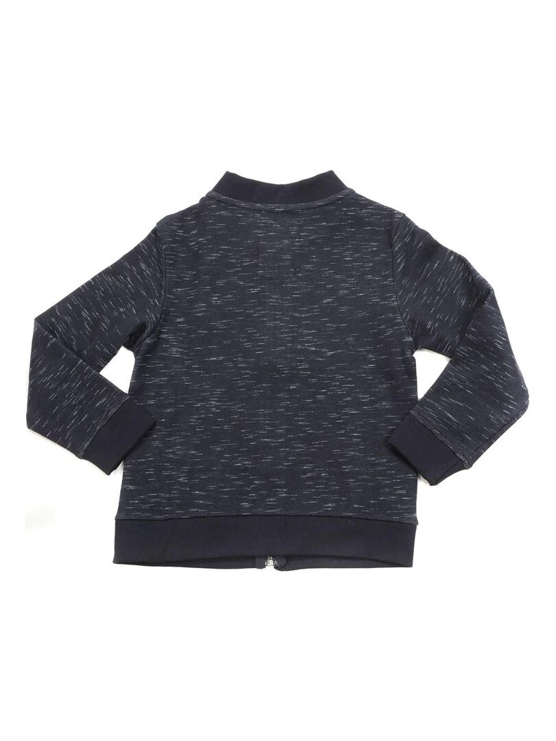 SWEAT ZIPPE WOPTA BOY   Bleu marine