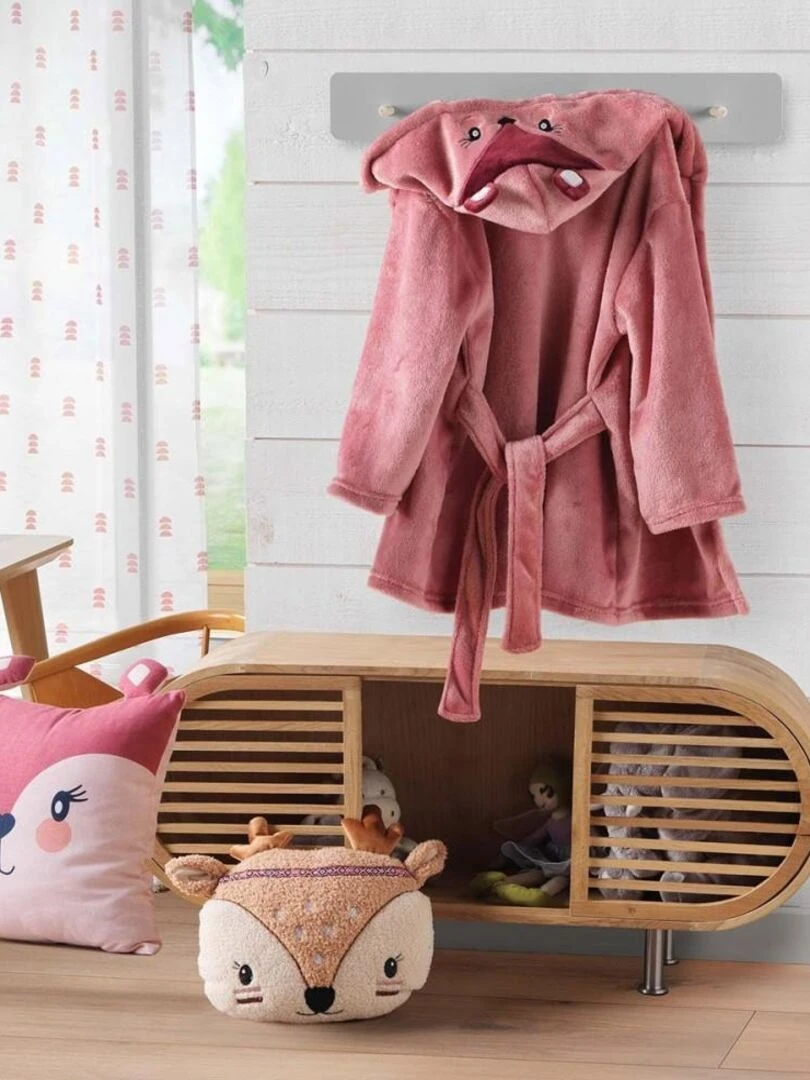 Coussin 40x40 cm Bambi coton Rose