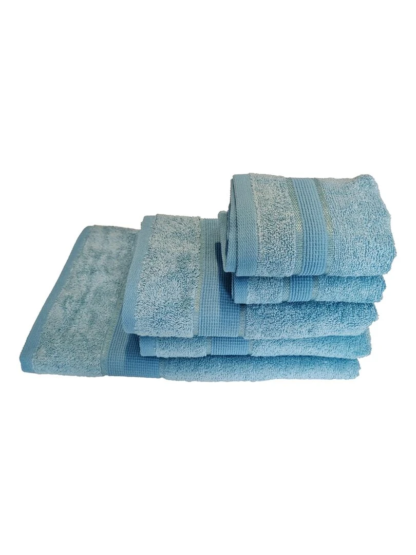 Serviette BAMBOU Turquoise   Bleu turquoise