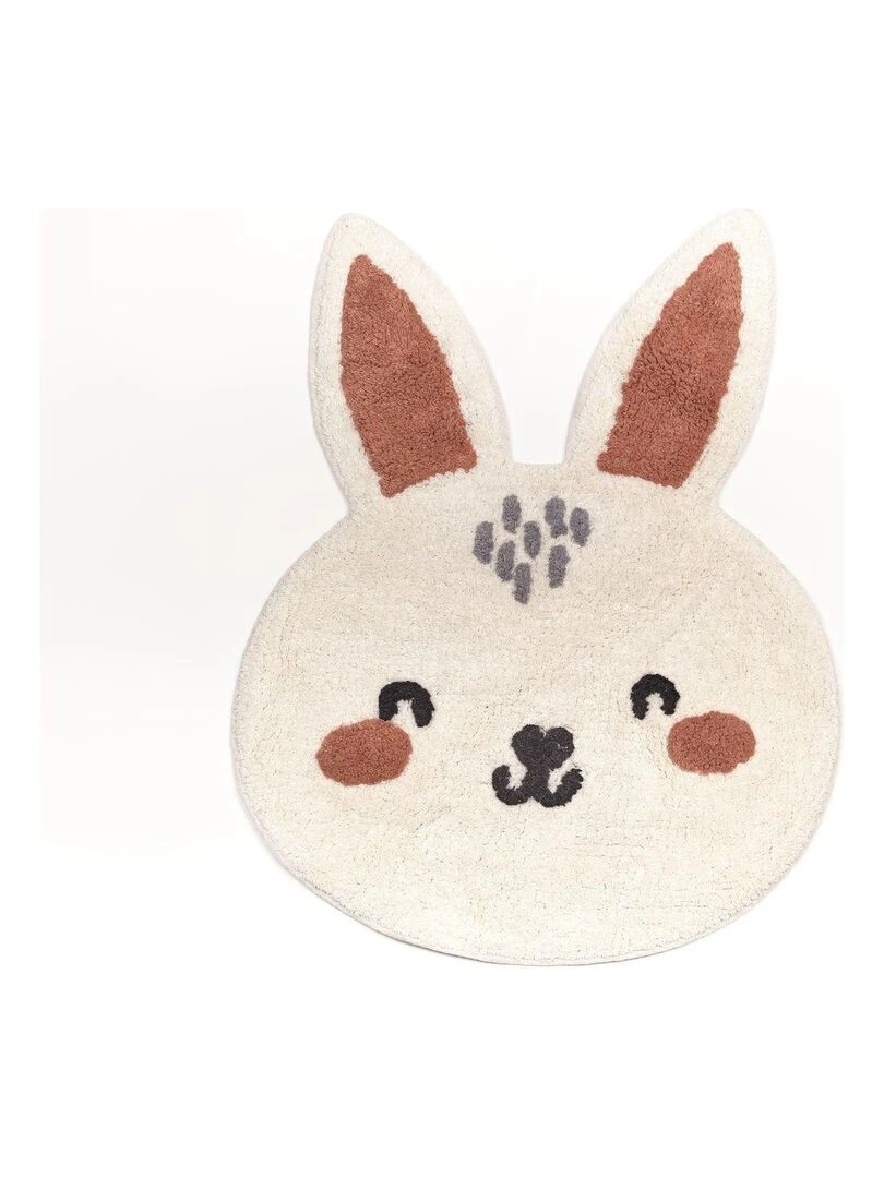 Tapis tufté 'FUNNY LAPIN ' 'TODAY' Blanc