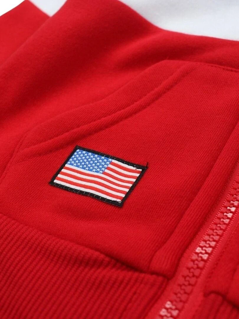 Nasa   Veste garçon imprimé logo   Rouge