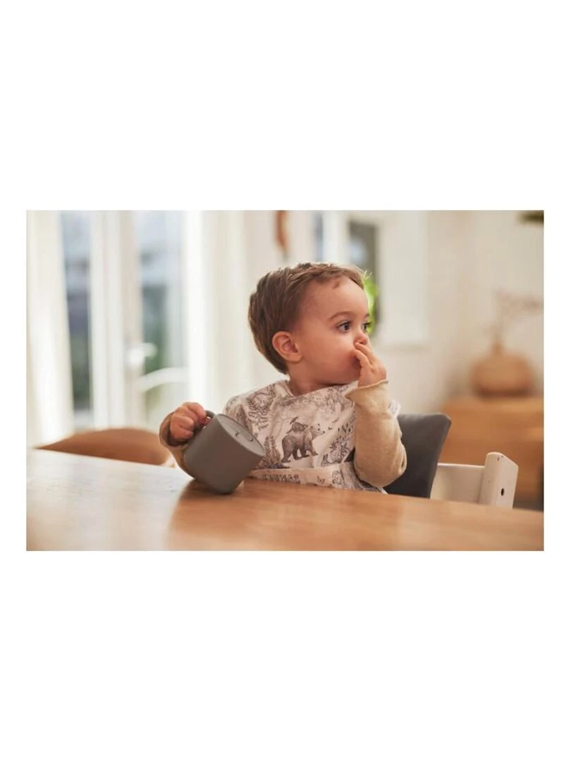 Gobelet à goûter avec couvercle Silicone Nougat   Jollein   Beige