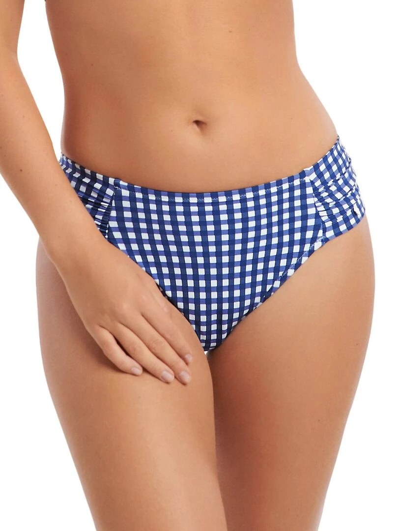 Bas maillot slip de bain taille haute Nantes Bleu