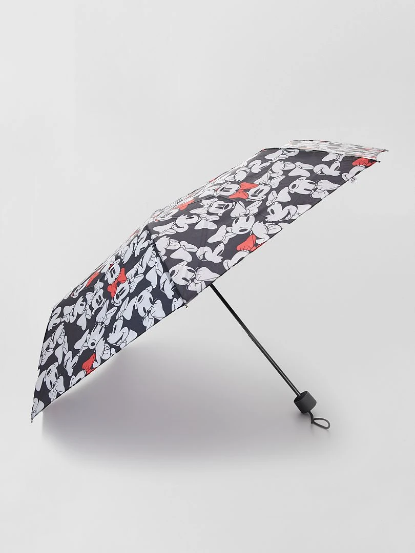 Parapluie pliable imprimé 'Mickey' noir