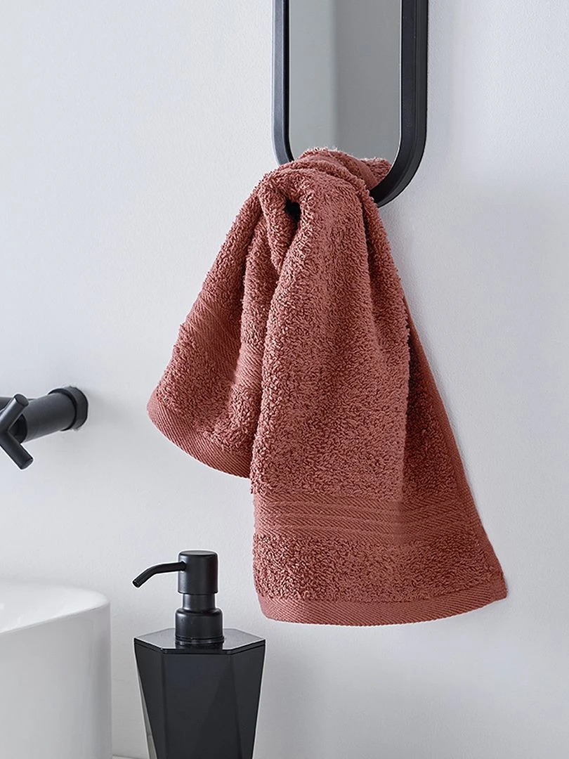 Lot de 2 serviettes 30 x 50 cm Terracotta