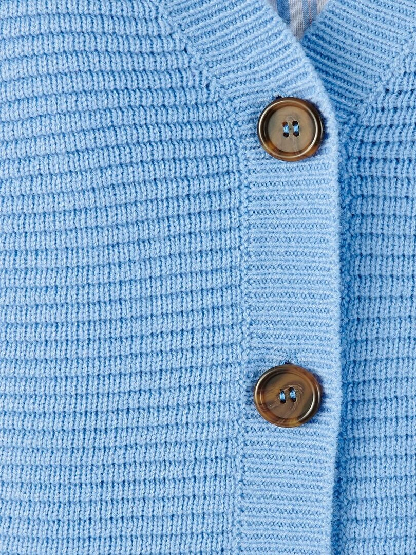 Gilet maille ottoman   Damart   Bleu ciel