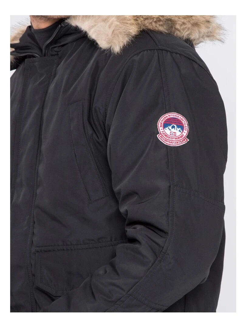 Blouson capuche ZAYAN   Noir