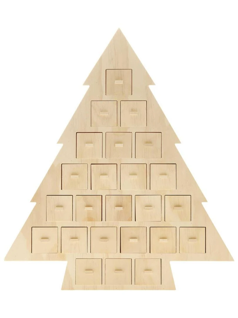 Calendrier de l Avent bois Sapin N/A