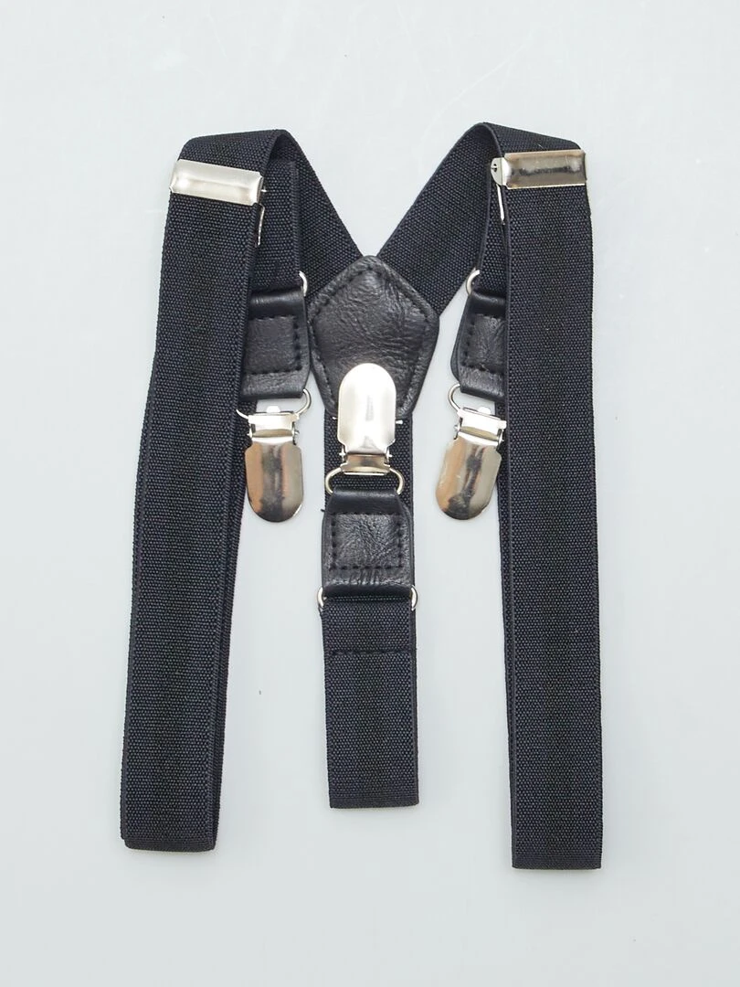 Bretelles unies   noir