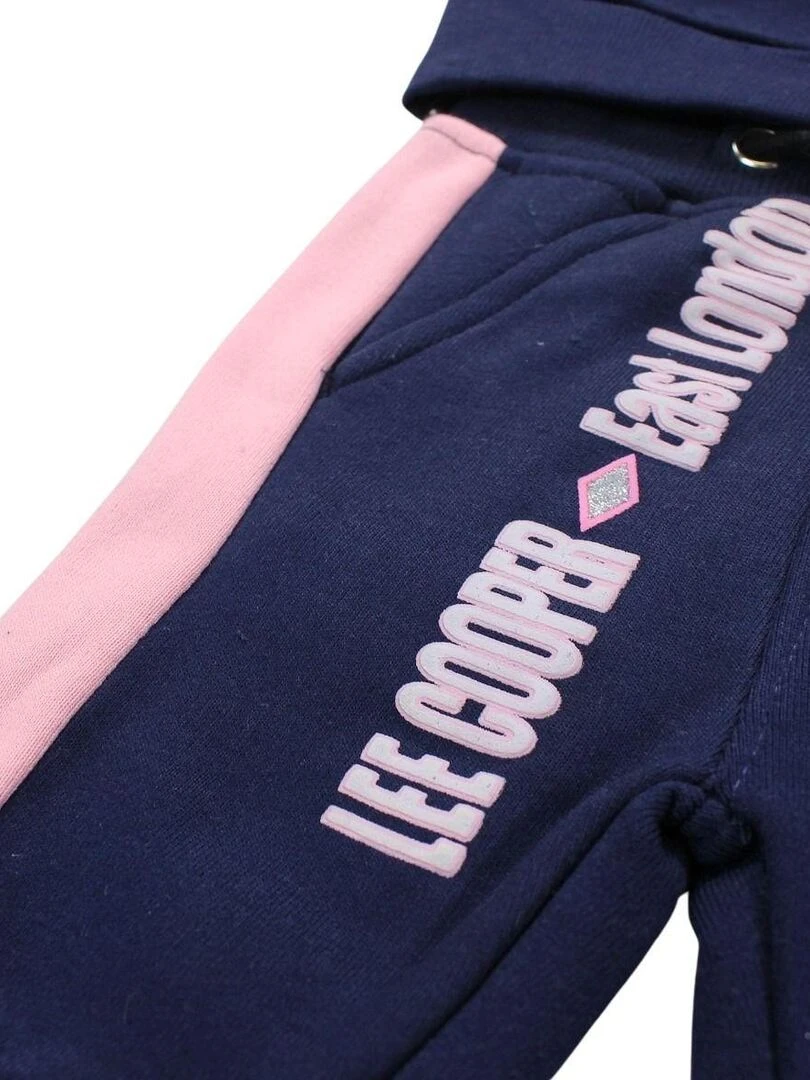 Lee Cooper   Ensemble Sweat pantalon bébé fille Imprimé Logo   Bleu marine