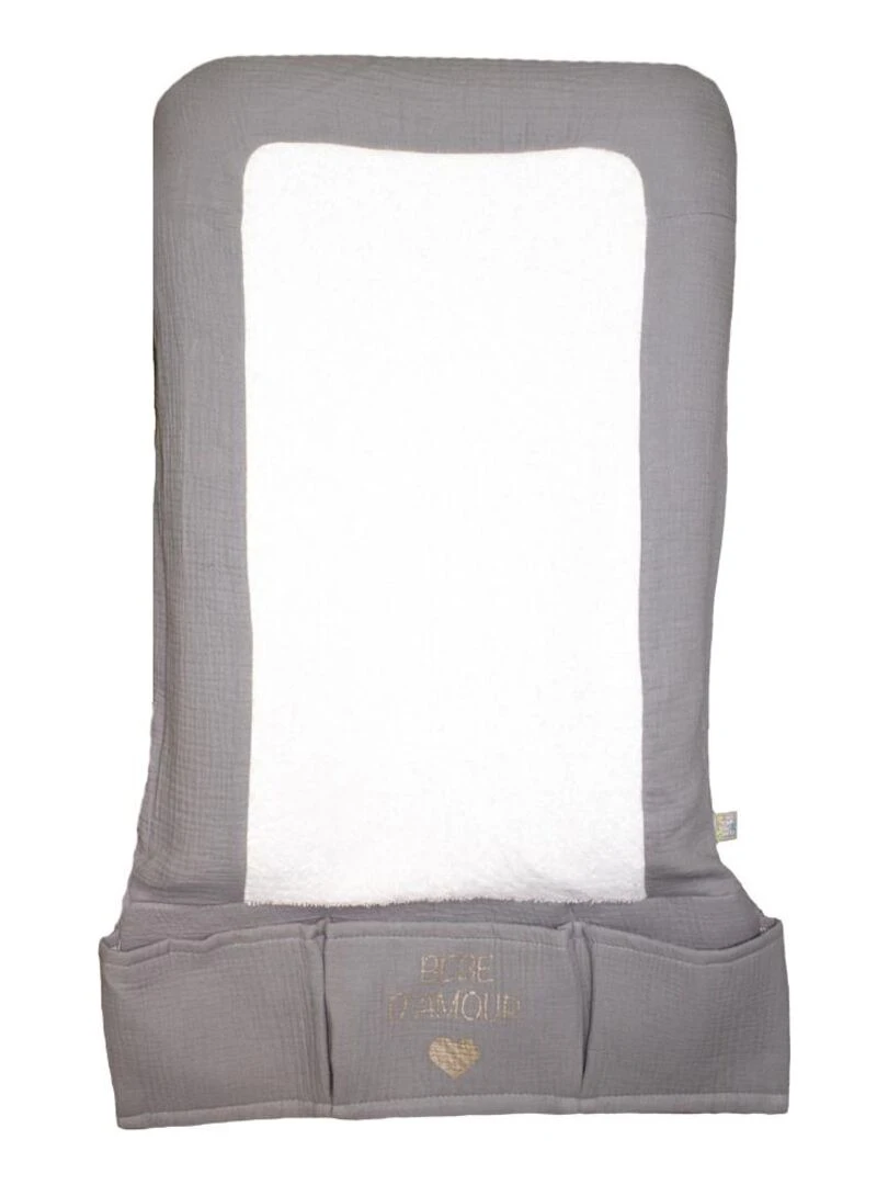 Matelas à langer + Housse "DODO" Gris LES CHATOUNETS Gris