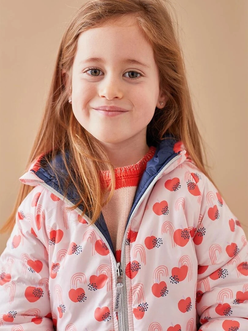 Veste reversible  clair/bleu   Noukie's   Rose