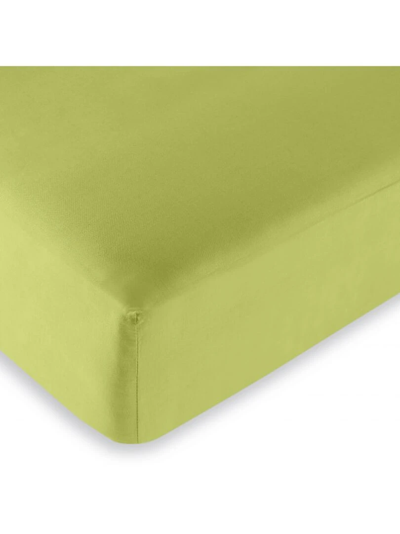 Univers Decor Drap Housse Anis 90 X 190 Cm / 100% Coton / 57 Fils/cm² Vert anis