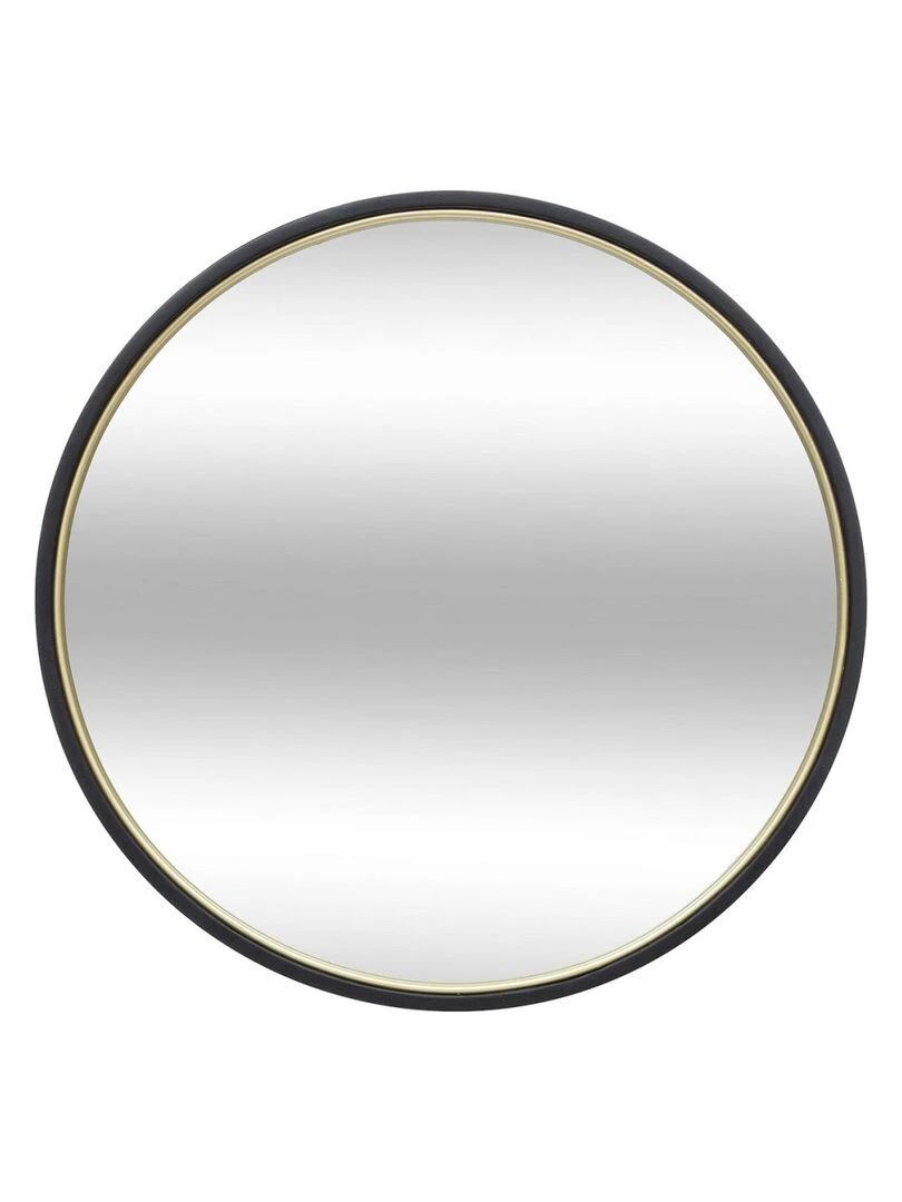 Miroir métal rond Justin D48 Noir