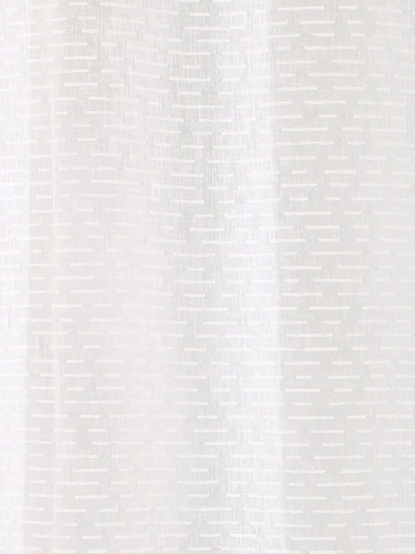 Voilage tamisant à fils chenille Riane   Blanc cassé