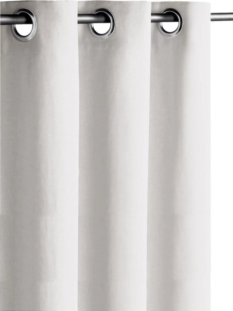 Rideau occultant 140x260 cm Blanc Blanc