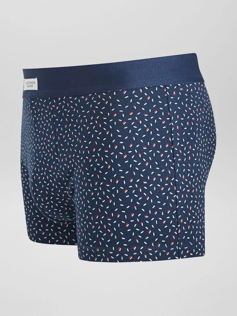 Lot 3 boxers stretch   Bleu