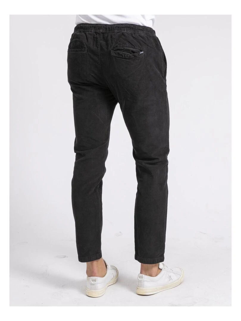 Pantalon velours chino taille élastiquée VERDAMONT Noir