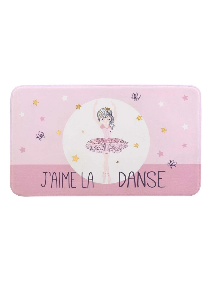 Tapis velours Petite Danseuse Etoile Rose