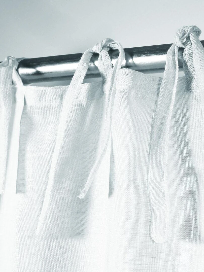 Vitrage droit Heidi Blanc