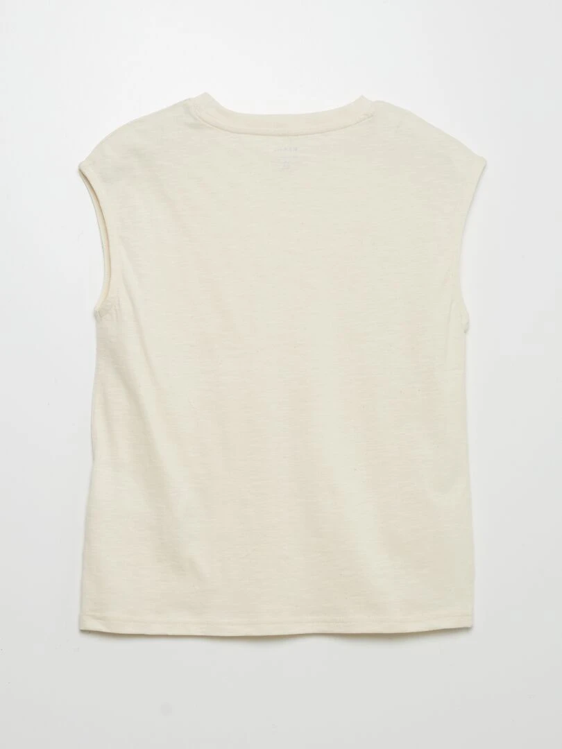 Débarder uni   Beige