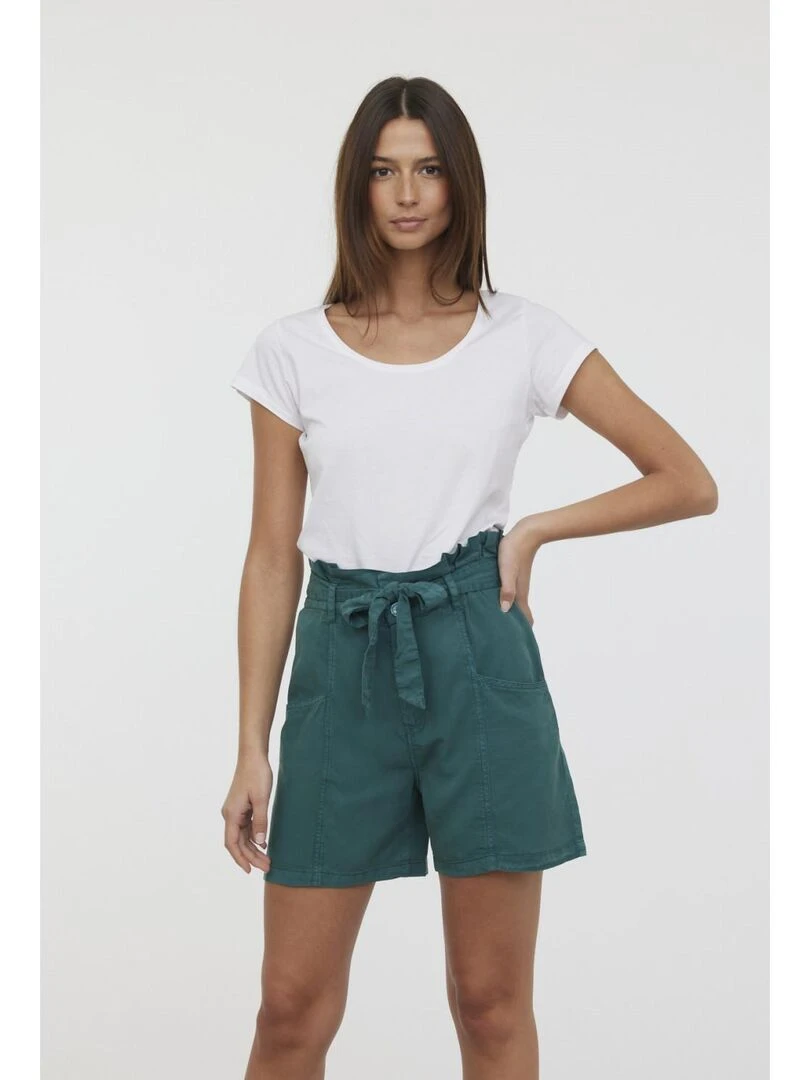 Lee Cooper   Short lyocell regular NARIS   Vert bouteille