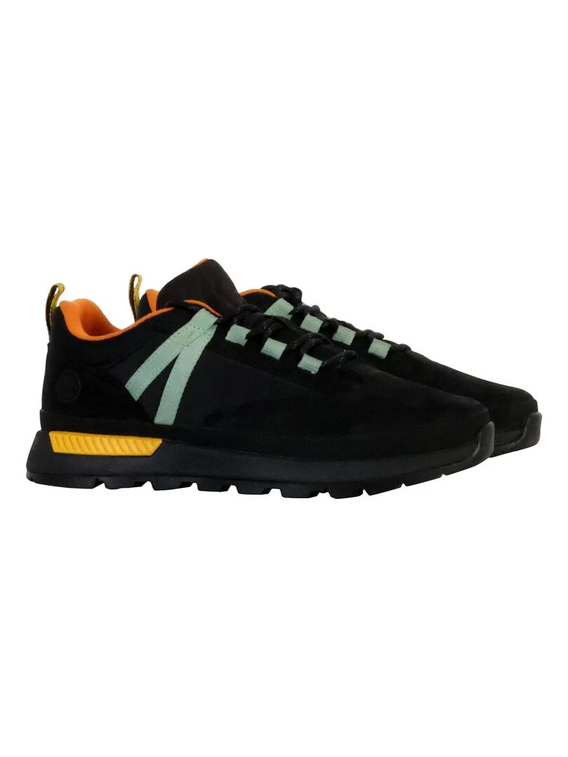 Basket Cuir Enfant Junior Timberland Euro Trekker   Noir