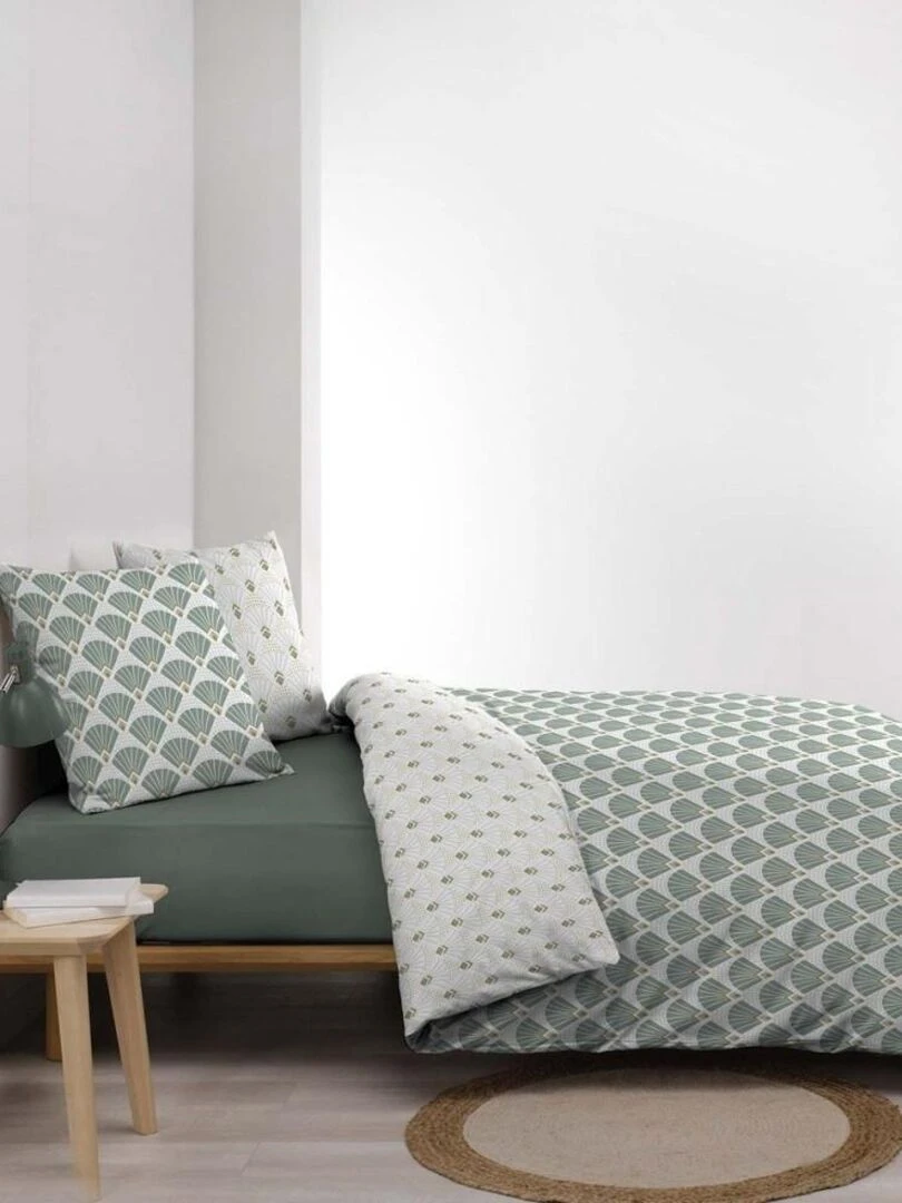 Housse de couette 240x220 + 2 taies Diane microfibre   Vert