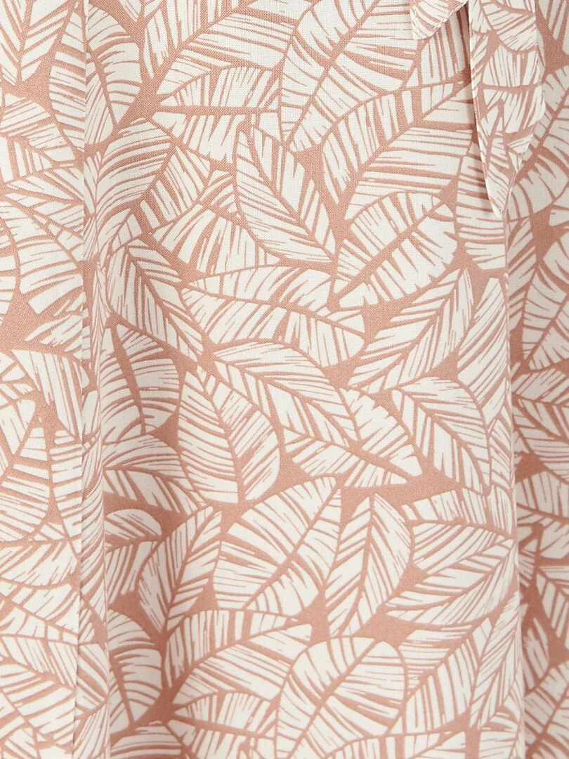 Jupe imprimée tissu fluide   Damart   Beige