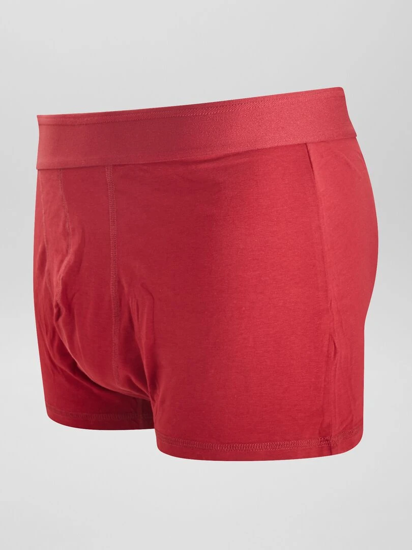 Lot de 3 boxers  size+   Rouge/gris/bleu