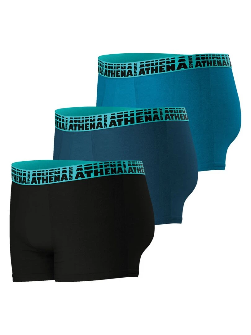 Lot de 3 boxers homme Easy Sport   Bleu azur