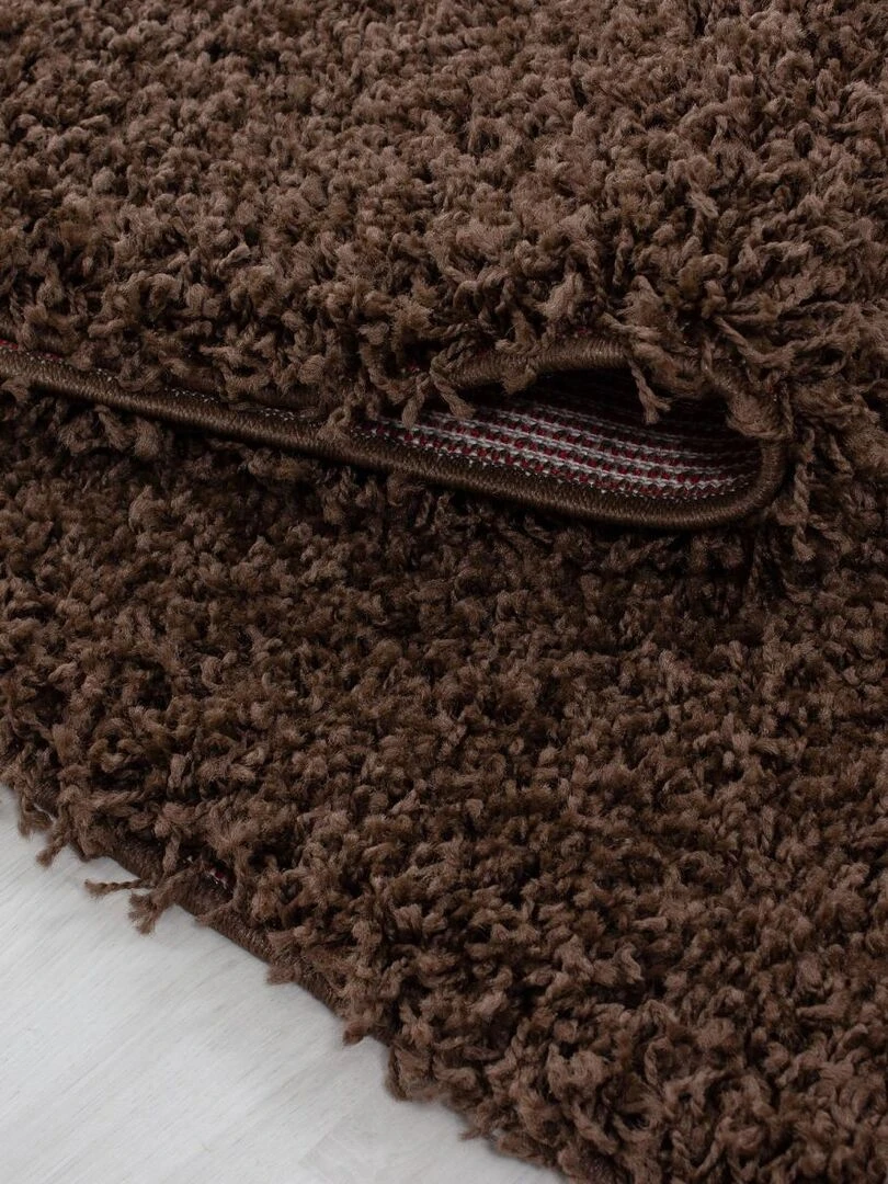 Tapis shaggy UNI L OEKO TEX® Marron