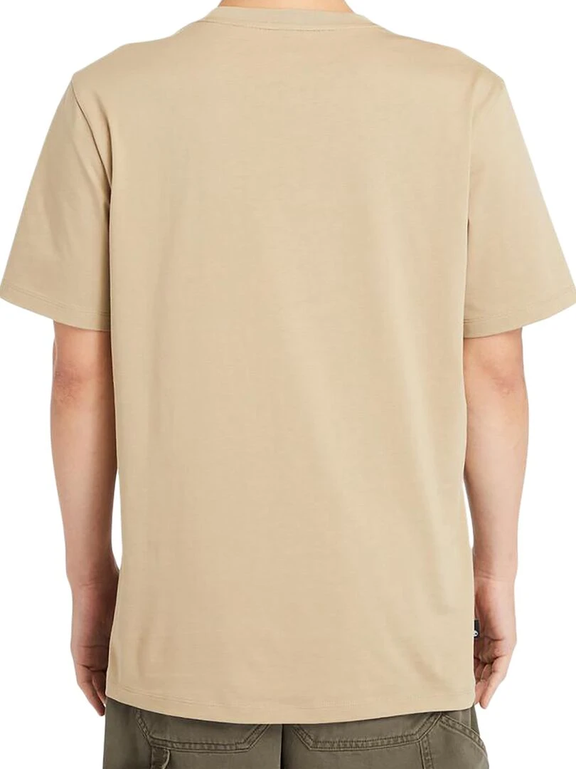 Tee Shirt Timberland Linear Logo Short Sleev   Jaune