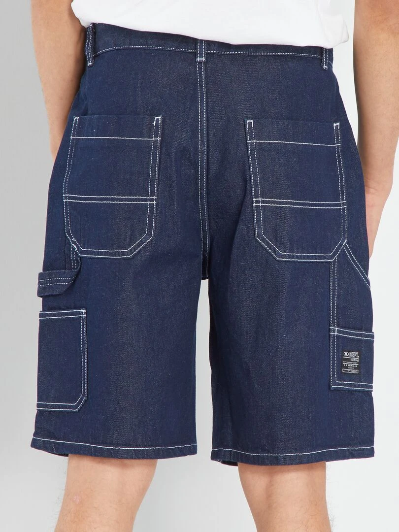 Bermuda en jean   Marine