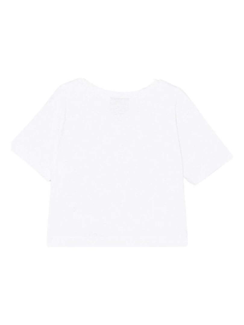 Snoopy T shirt fille imprimé Snoopy en coton Blanc