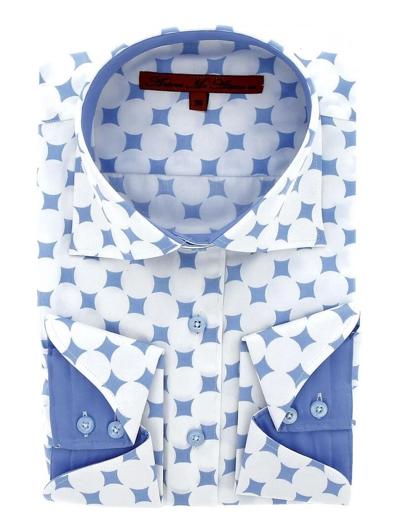 Chemise imprimée BETSY Bleu