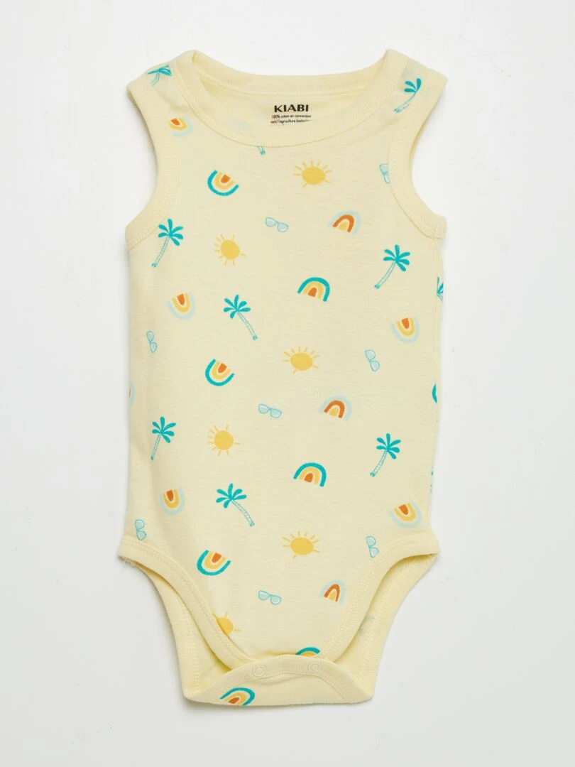 Lot de 3 bodies sans manches   Bleu