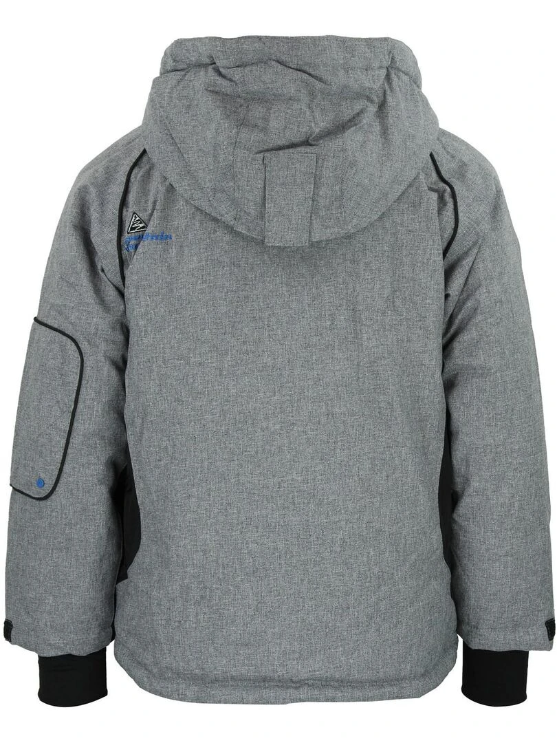 Blouson de ski garçon ECAMATE PEAK MOUNTAIN Gris