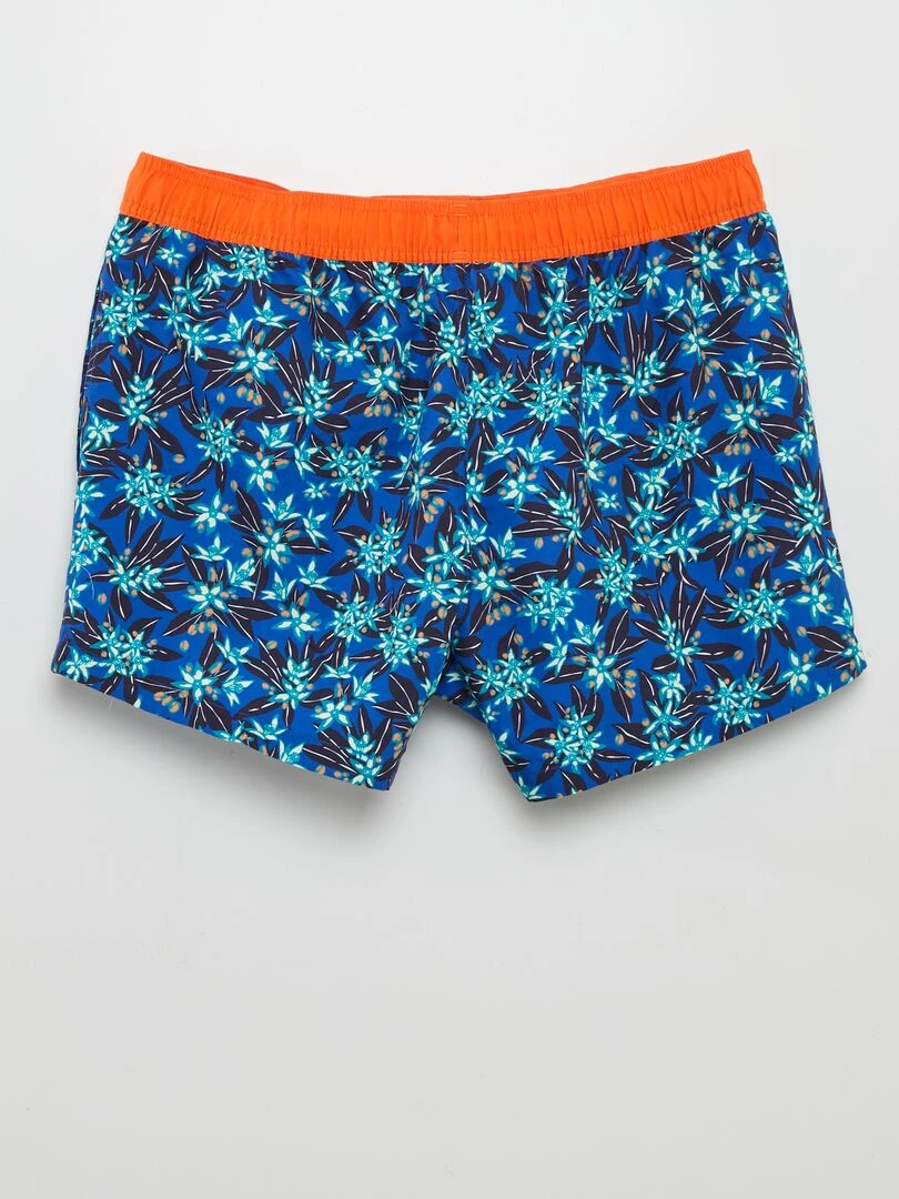 Short de bain imprimé 'Athena'   Bleu/orange