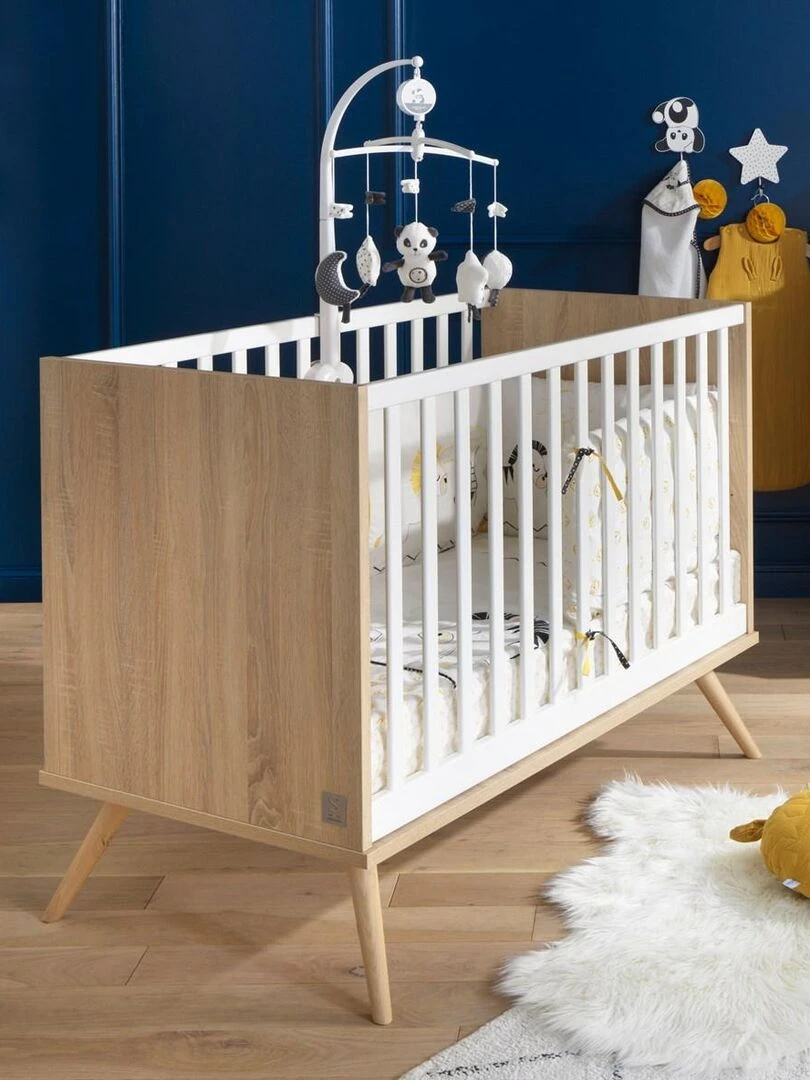 Lit bébé SEVENTIES SAUTHON Marron