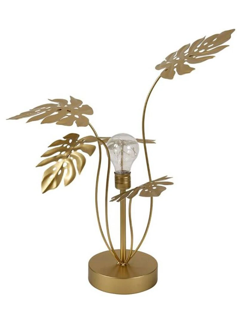 Lampe feuilles métal doré LED Doré/or