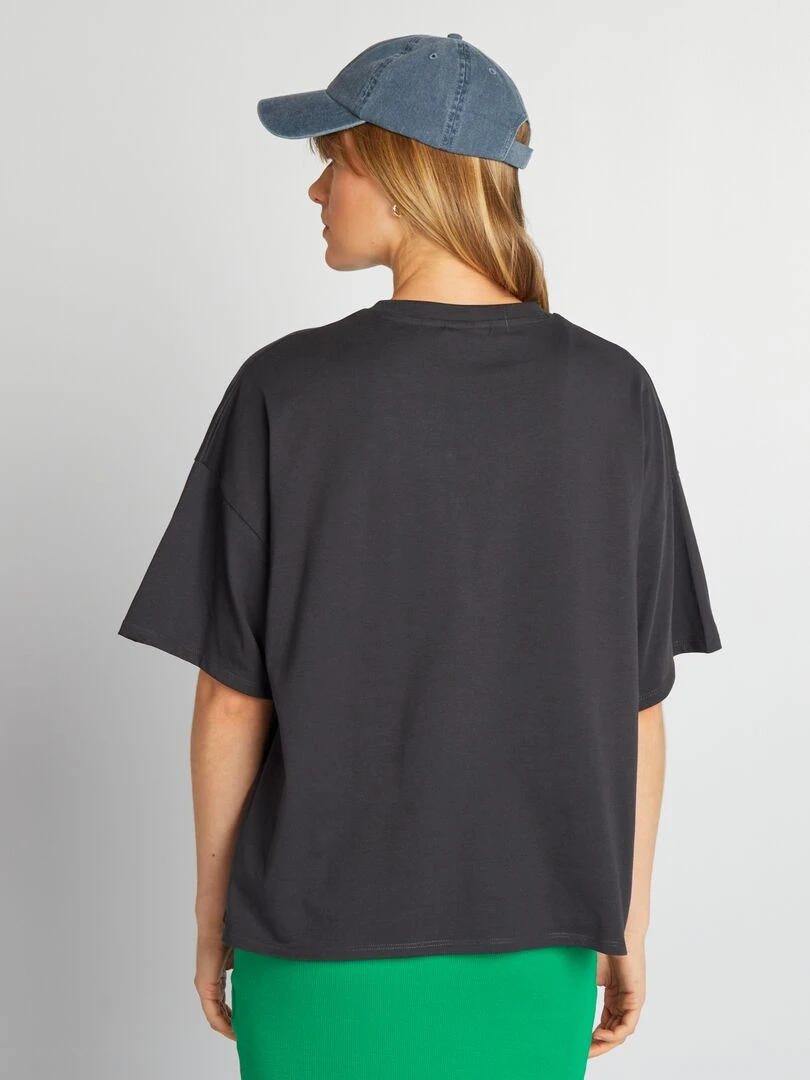 T shirt imprimé 'Donald'   Noir