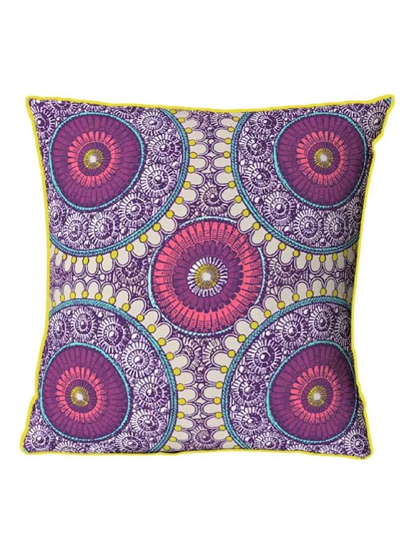 Future Home   Parure de lit 2 personnes en satin 78 fils imprimé violet   Violet