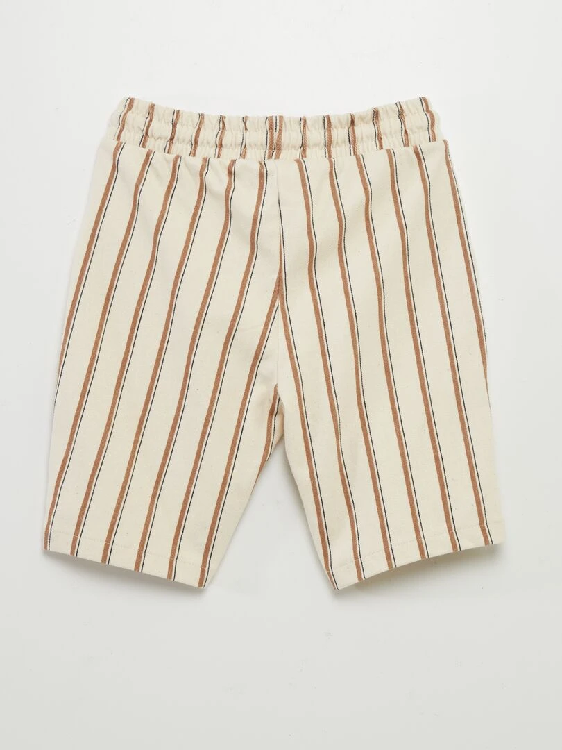 Bermuda imprimé   Beige