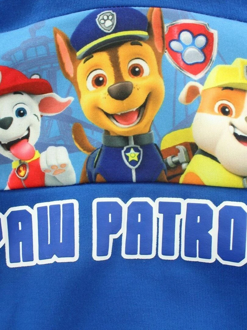 La Pat' Patrouille   Sweat garçon imprimé La Pat' Patrouille en coton   Bleu
