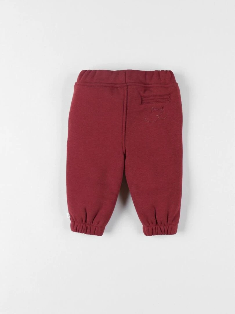Pantalon jogging en Sweatoloudoux brique Noukie's Rouge