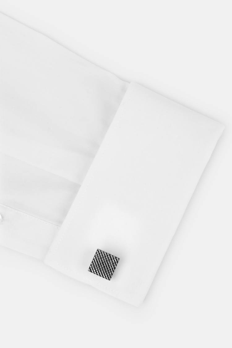 Gunmetal Textured Cufflinks Buy Online at Moss