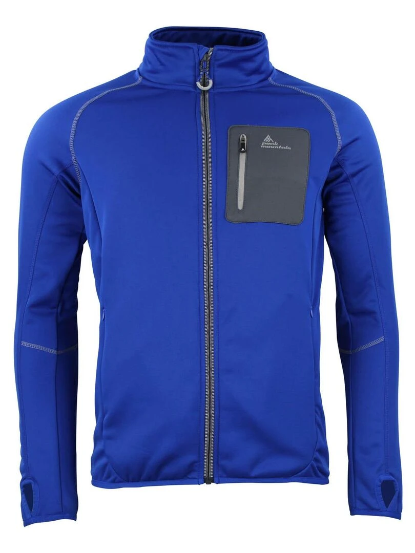 Blouson polarshell homme CEMARO PEAK MOUNTAIN Bleu