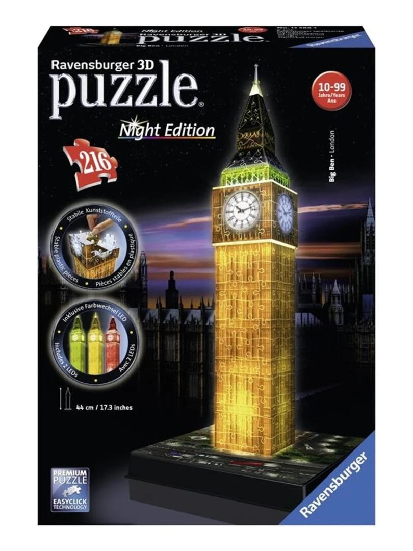 Puzzle 3D Big Ben de nuit N/A