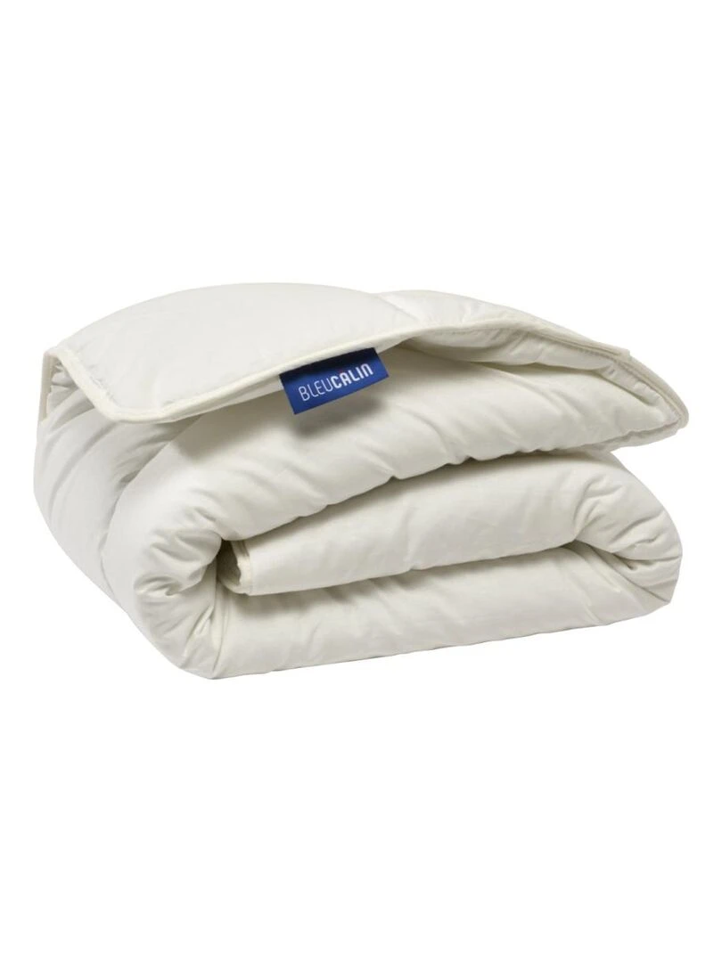 Bleu Câlin   Couette et oreiller bébé enveloppe coton bio   Blanc